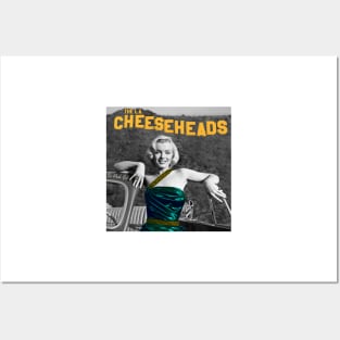 Marilyn at the Cheesehead Sign | The LA Cheeseheads Version Posters and Art